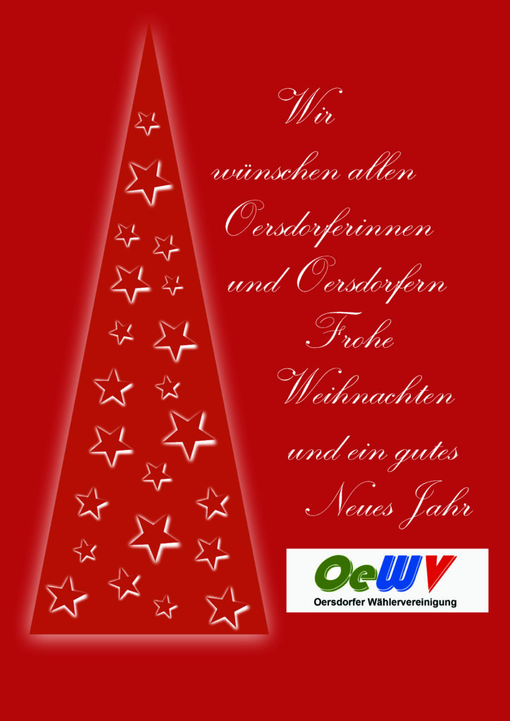OeWV: Frohe Weihnachten und ein gutes neues Jahr!